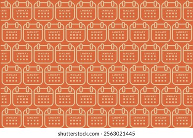 Calendar pattern cute and simple background