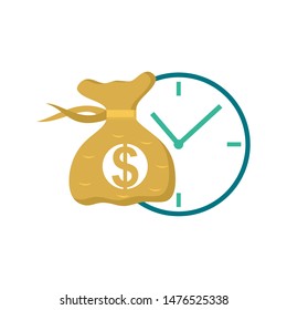 Calendar with payday calculator concept vector isolated illustration 