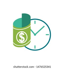 Calendar with payday calculator concept vector isolated illustration 