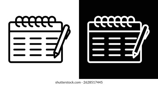 Calendar pen icon vector for web, computer and mobile apps
