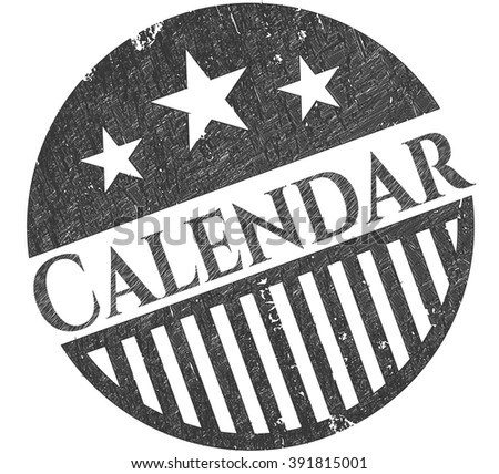 Calendar pencil effect