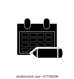 calendar and pencil icon