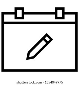 calendar and pencil marks
