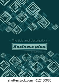 Calendar plan cover graphic layout. Modern abstract vector background template with geometric elements. Best for business, studying, educational, design and decoration in clean minimal style.