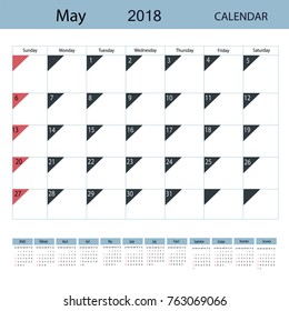 Calendar with a planer on an isolated background