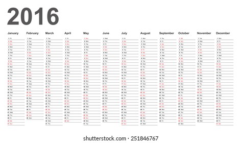 Calendar / planner 2016