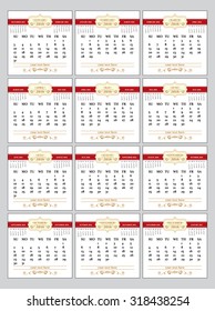 Calendar planner 2016 