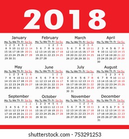 Calendar Planner 2018