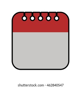 calendar planner day time agend icon.  Isolated and flat illustration. Vector graphic
