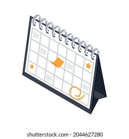 planificador de calendario con fondo blanco