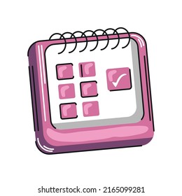 calendar planning check mark icon