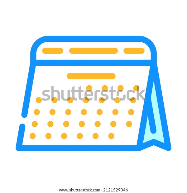 calendar for planning\
month color icon vector. calendar for planning month sign. isolated\
symbol illustration