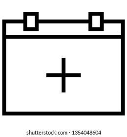 calendar and plus sign