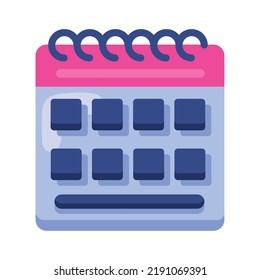 calendar remider date isolated icon