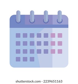 icono aislado de fecha de recordatorio de calendario