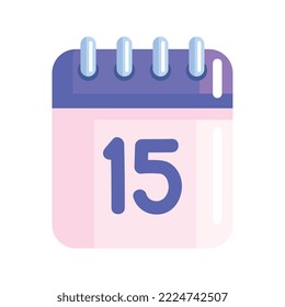 calendar remider fifteen day icon