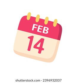 Calendar to remind you of Valentine's Day.