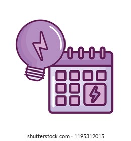 calendar reminder with bulb