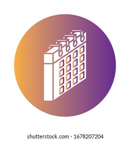 diseño de ilustración vectorial de estilo de bloque de fecha de aviso de calendario
