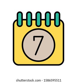 calendar reminder date with chek symbol vector illustration design