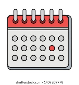 calendar reminder date icon vector illustration