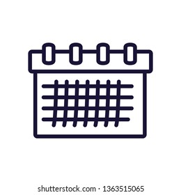 calendar reminder date isolated icon
