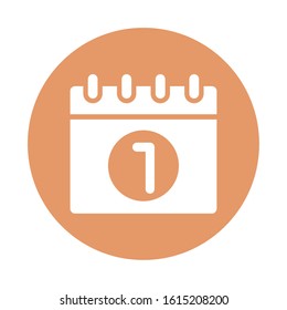 calendar reminder date isolated icon vector illustration design