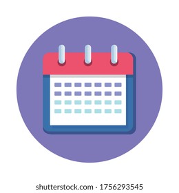 calendar reminder date isolated icon vector illustration design