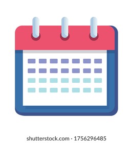 calendar reminder date isolated icon vector illustration design