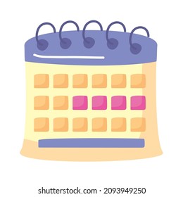 calendar reminder date isolated icon