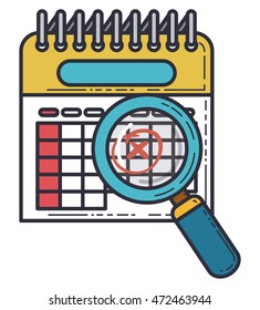 calendar reminder date isolated icon vector illustration design