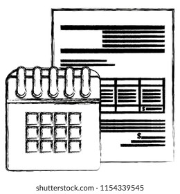 calendar reminder with financial document