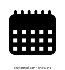 calendar reminder flat line icon vector illustration design