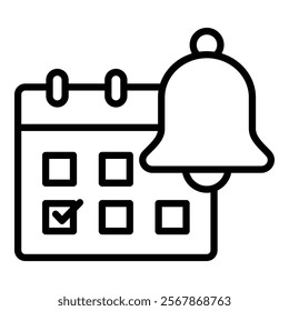 Calendar Reminder Icon Element For Design