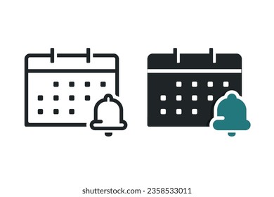 Calendar reminder icon. Illustration vector