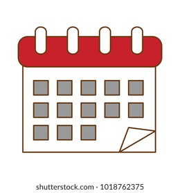 calendar reminder isolated icon