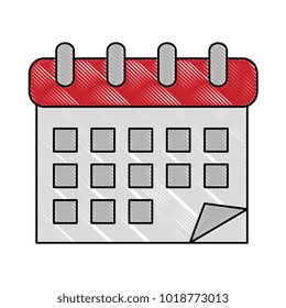 calendar reminder isolated icon