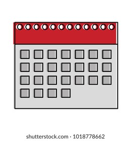 calendar reminder isolated icon