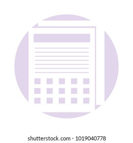 calendar reminder isolated icon