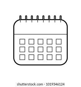 calendar reminder isolated icon