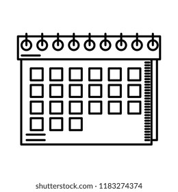 calendar reminder isolated icon