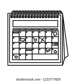 calendar reminder isolated icon