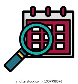 calendar reminder isolated icon