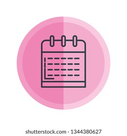 calendar reminder isolated icon