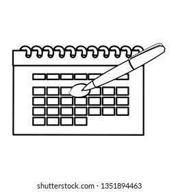 calendar reminder isolated icon