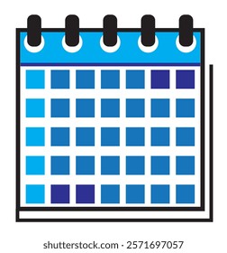 calendar reminder isolated icon. Calendar icon