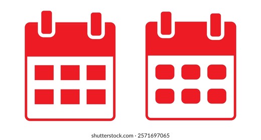 calendar reminder isolated icon. Calendar icon