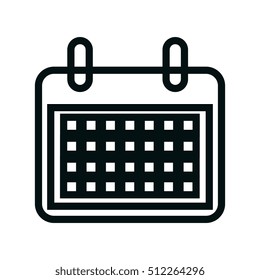 calendar reminder isolated icon