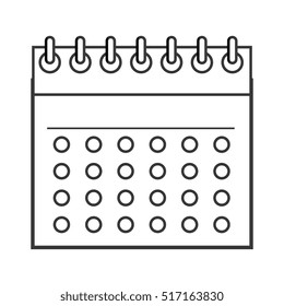 calendar reminder isolated icon