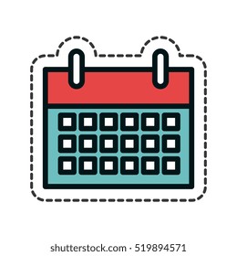 calendar reminder isolated icon
